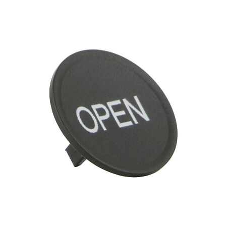 Sprecher and Schuh D7 Colour Cap for Flush Non Illuminated Pushbutton 22.5mm Black Open