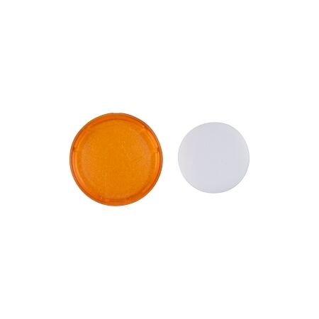 Sprecher and Schuh D7 Colour Cap Lens Flush Amber Blank for illuminated Pushbuttons 22.5mm
