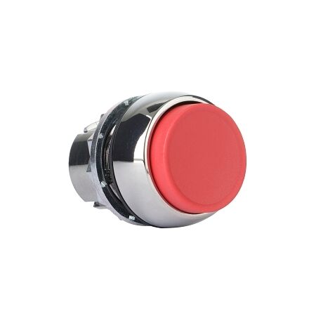 Sprecher and Schuh D7 Pushbutton 22.5 mm Head Only Metal MOM Extended Red Cap Non Illuminated