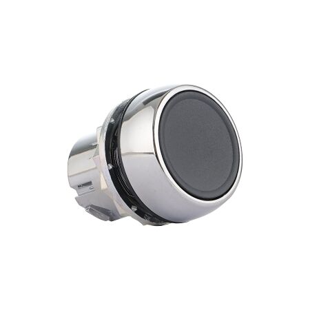 Sprecher and Schuh D7 Pushbutton 22.5 mm Head Only Metal Momentary Flush Black Cap Non Illuminated