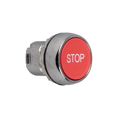 Sprecher and Schuh D7 Pushbutton 22.5 mm Head Only Metal Momentary Flush Red Cap STOP Non Ill