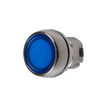Sprecher and Schuh D7 Pushbutton 22.5 mm Head Only Metal Momentary Flush Blue Lens Cap Illuminated