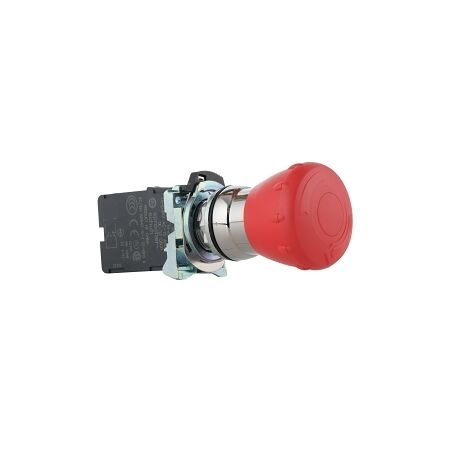 Sprecher and Schuh D7 E Stop 22.5mm Complete Metal 2 POS 40mm Operator MOM TTR Red 1NC SELF MONT