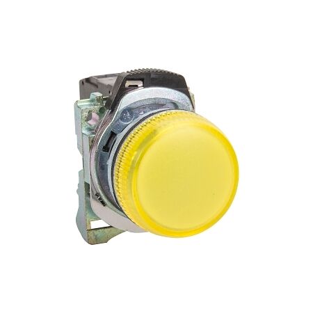 Sprecher and Schuh D7 Pilot Light 22.5mm Complete Metal LED 24 to 120V AC DC Yellow