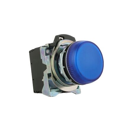 Sprecher and Schuh D7 Pilot Light 22.5mm Complete Metal LED 240V AC Blue