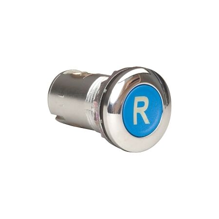 Sprecher and Schuh D7 Pushbuttton 22.5 mm Metal Flush Head Reset Operator Blue R