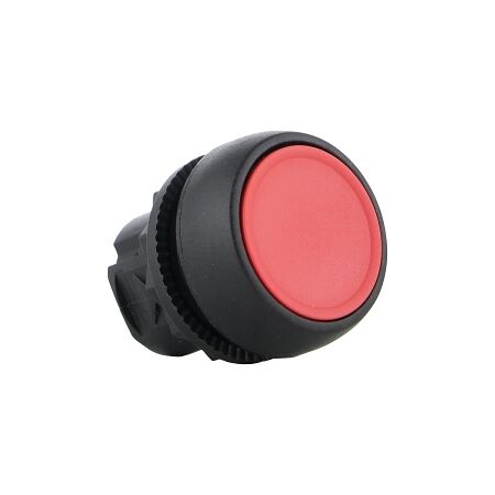 Sprecher and Schuh D7 Pushbutton 22.5 mm Head Only Plastic Momentary Flush Red Cap Non Illuminated