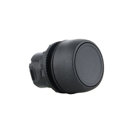 Sprecher and Schuh D7 Pushbutton 22.5 mm Head Only Plastic Latching Flush Black Cap Non Ill