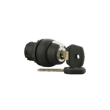 Sprecher and Schuh D7 Key Selector Switch 22.5 mm 3 Pos Plastic Spring Return Left Center Code 3825