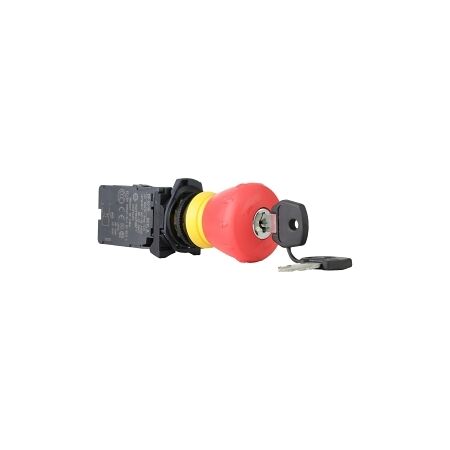 Sprecher and Schuh D7 Keyed E Stop 22.5mm Complete Plastic 2 POS 40mm OPTR TTR RD 3825 1NC SELF MONT