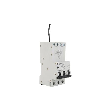 NHP DIN-T Residual Current Device Long Body w/ Overcurrent 10kA 16A 3Pole and N C Curve 100mA Type A