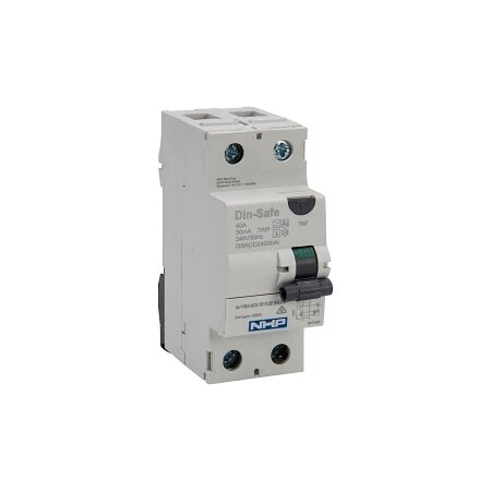 NHP DIN-T Residual Current Circuit Breaker RCCB 1Pole and Neutral 40A 30mA Type A