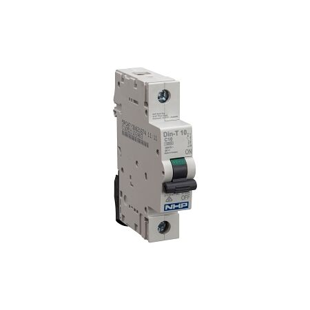 NHP DIN-T Miniature Circuit Breaker 10kA 1Pole 6A C Curve