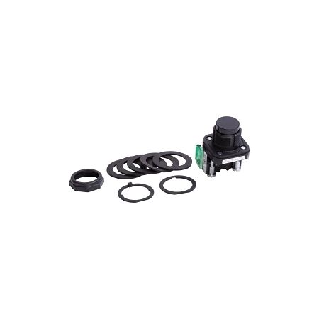 Allen-Bradley 800H Pushbutton 30.5mm Complete PL Guards on Contacts EXT HD 1NO 1NC Black