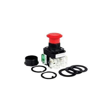 Allen-Bradley 800H Pushbutton 30.5mm COMP PLT FS STD MR HD PPTTR 1NO 1NCLB Red