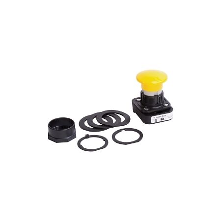 Allen-Bradley 800H Pushbutton 30.5mm Mushroom Head Momentary Non Illuminated Yellow