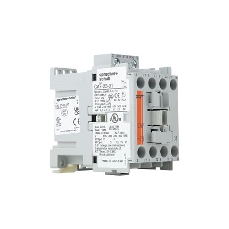 S+S CA7 Contactor 11kW 3Pole 415VAC Coil 1NC Contact Auxiliary