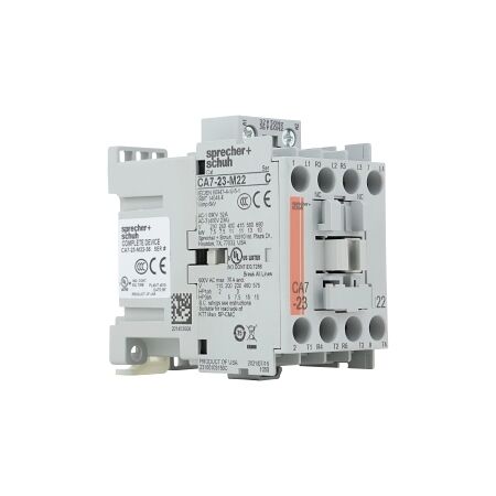 S+S CA7 Contactor 11kW 4Pole 32VAC Coil 2NO 2NC Contact Auxiliary