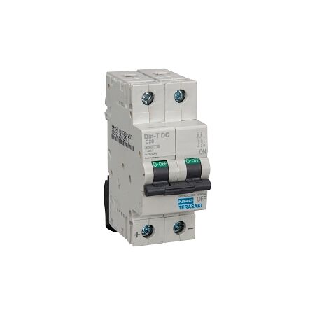 NHP DIN-T Miniature Circuit Breaker DC 6kA 2Pole 6A C Curve