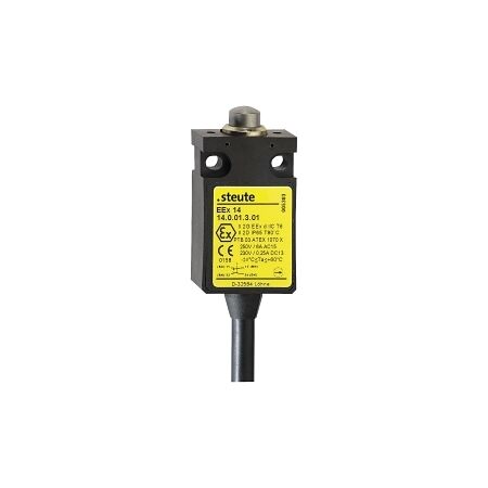 Steute HAE Limit Switch Ex 1,2,21,22 Safety 30mm Plastic Plunger 1NO 1NC Slow 2m