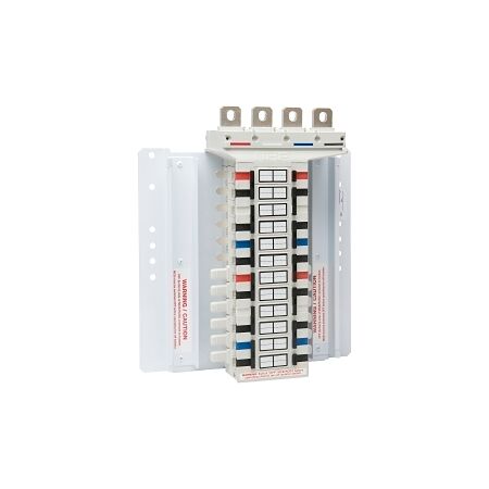 NHP POWERMAX GB Isolation Busbar Chassis DIN-T 250A 72 Way 4Pole Top Feed RNWNBN