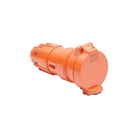 NHP ISO Extension Socket, 4 Round Pins 40A 500V AC, Resistant Orange