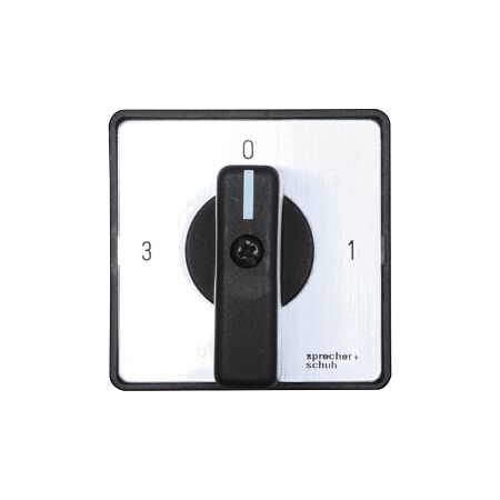 Sprecher and Schuh L2 Cam Switch Ctrl Knob 45 Deg Std Screw Fix Mount 48 x 48mm Fr Engraved 1 0 2