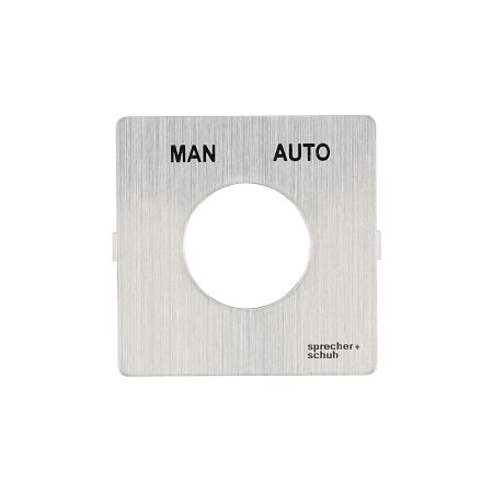Sprecher and Schuh L2 Cam Switch Ll2A4 Legend Plate 48 x 48mm Man Auto