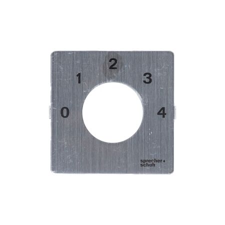 Sprecher and Schuh L2 Cam Switch Ll2A4 Legend Plate 48 x 48mm 0 1 2 3 4