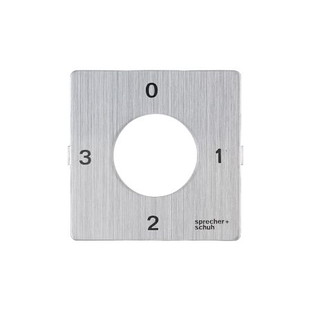 Sprecher and Schuh L2 Cam Switch Ll2A4 Legend Plate 48 x 48mm 0 1 2 3