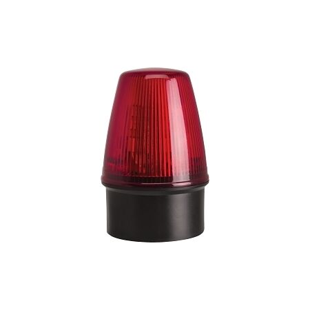 Moflash LED100 ECO Beacon 8 LEDS STD or FLASH Mode IP65 20 to 30V AC DC Wall or SUF Mount Lens Red