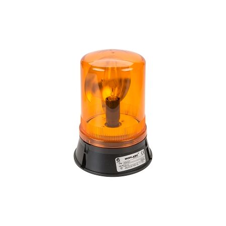 Moflash Beacon Rotating E14 x 60W 230V AC IP65 Wall or Surface Mount Lens Amber
