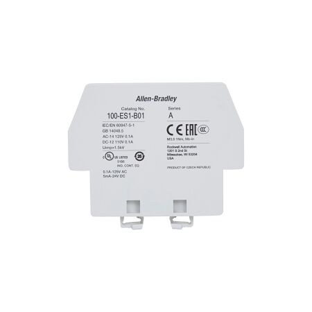 Allen-Bradley 100E Auxiliary Contact with 1NC Contact Low Power Inside Position Side Mount