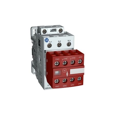 Allen-Bradley 100SE Safety Contactor 15kW 3P 48-130V AC/DC Coil 1NO 3NC Auxiliary