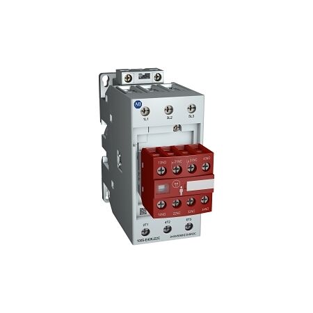 Allen-Bradley 100SE Safety Contactor 22kW 3P 48-130V AC/DC Coil 1NO 3NC Auxiliary