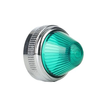 Austrol N100 Pilot Light Lens Push to Test Green Polycarbonate Beehive Style