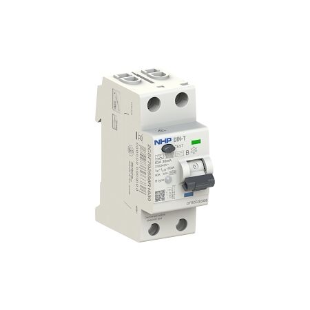 NHP DIN-T Residual Current Device RCCB 1 Pole and Switched Neutral 63A 30mA Type B