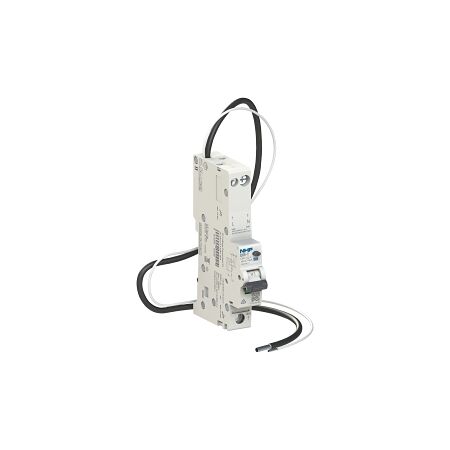 NHP DIN-T Residual Current Breaker RCBO 10kA 1 Pole and Neutral 25A C Curve 100mA Type A (Longbody)
