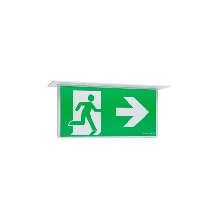 Stanilite Single Point Platinum Exit Lighting LED Edgelit Recessed 1 Box Solution