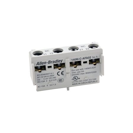 Allen-Bradley 140M Auxiliary Contact with 2NO Contacts Front Mount