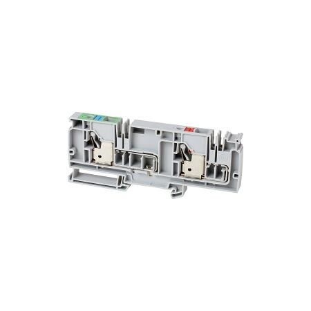 Allen-Bradley 1492-P Push-in Power Distribution Terminal 10mm 1GND 1 Red 1 Blue Feed In Grey