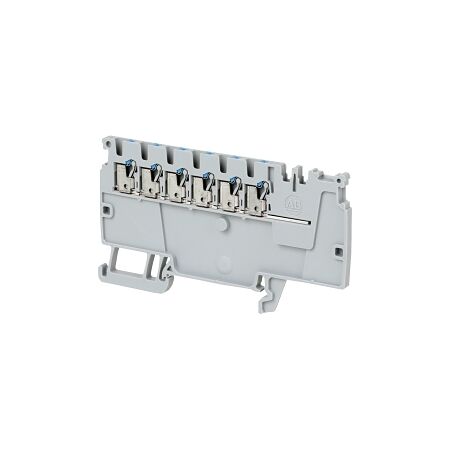 Allen-Bradley 1492-P Push-in Power Distribution Terminal 1.5mm 6 BL CON Entries DIST End Grey