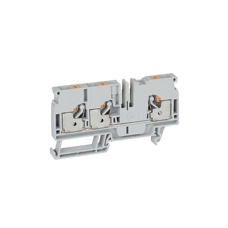 Allen-Bradley 1492-P Push-in Terminal 6mm 1 Level 3 Conductor Entries Grey