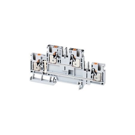 Allen-Bradley 1492-P Push-in Terminal 4mm 2 Levels Connected 4 Conductor Entries Grey