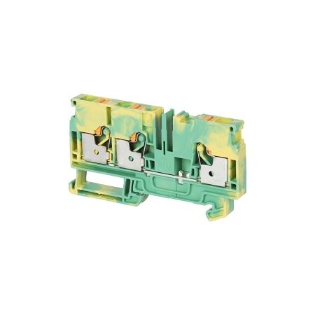 Allen-Bradley 1492-P Push-in Earth Terminal 6mm 1 Level 3 Conductor Entries Green Yellow