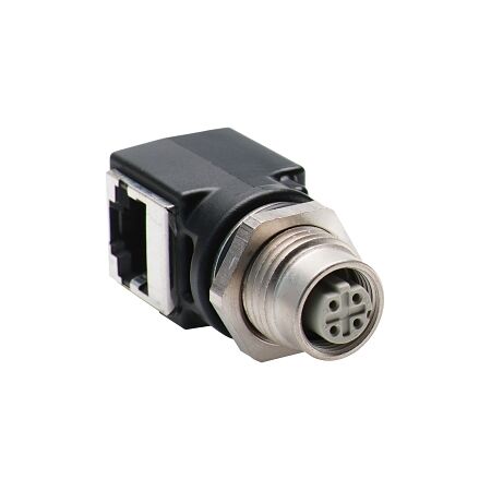 Allen-Bradley 1585 Ethernet Cable Connector M12 Female to RJ45 Female