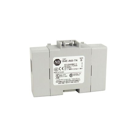 Allen-Bradley 194E Neutral Terminal for 194Ea Base/DIN Rail mount 63A
