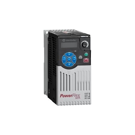 Allen-Bradley PowerFlex 523 VSD 600V IP20 0.9A 0.4kW ND and HD Frame A No EMC