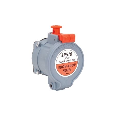 PROCONECT 3PS16 Appliance Inlet, 3P+E+2p, 30A (AC23 16A) 440V AC