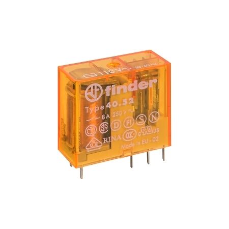 Finder 40 Series Miniature Printed Circuit Board Relay 8A 2 Changeover 110V AC Coil